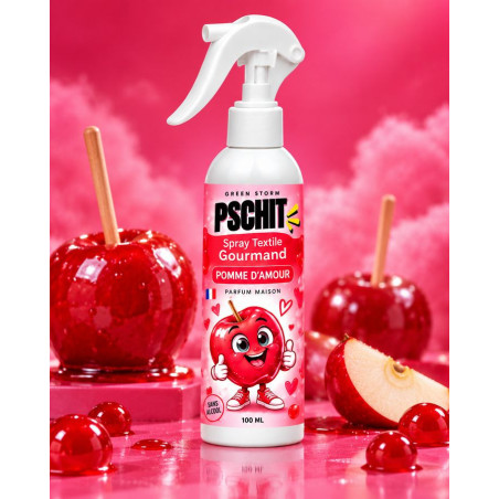 Pschit Pomme d'Amour — Spray textile gourmand 100 ml