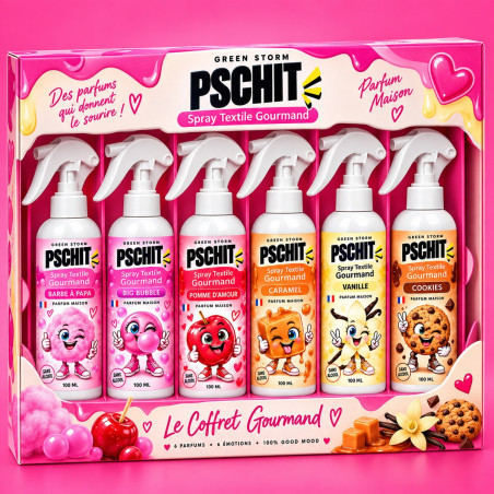 Le Coffret Pschit — Les 6 sprays textiles, 39,90 €