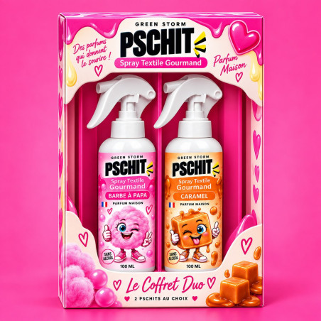Le Duo Pschit — 2 sprays textiles au choix, 17,90 €